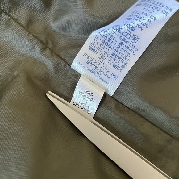 Lands' End Women's Quilted Goose Down Vest Olive Green Floral Size Small 618 - Picture 7 of 9